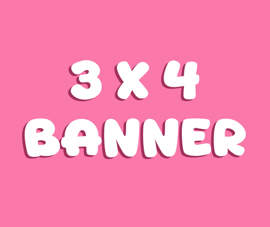 3 x 4 Banner