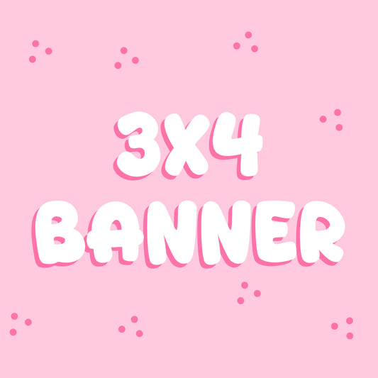 3 x 4 Banner